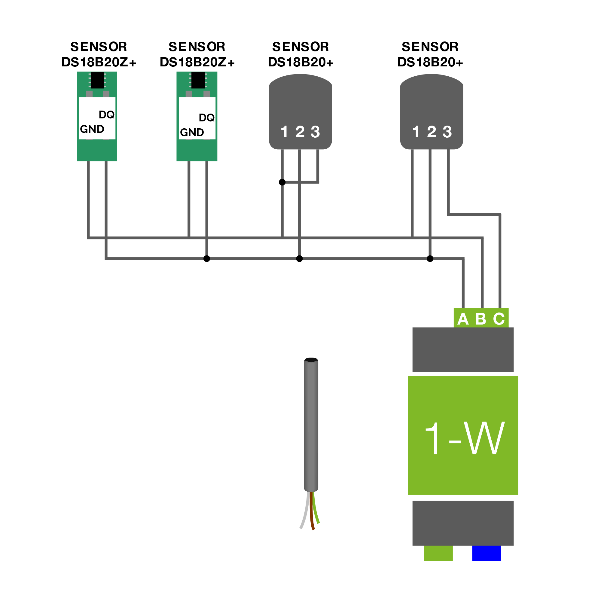 Датчик ds18b20. Датчики ds18b20 для Zont. 1-Wire ds18b20. Схема подключение датчиков 1 wire.