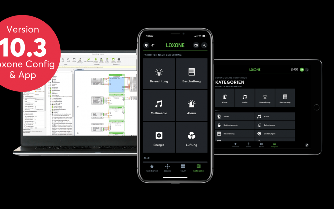 Loxone Config & App 10.3 – ab jetzt erhältlich