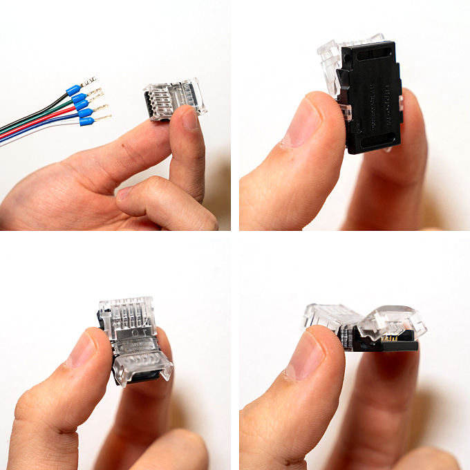Einfache Montage beim Zerschneiden und Verbinden zweier LED Streifen