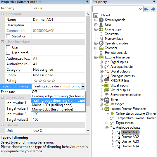 Documentation Loxone Dimmer Extension