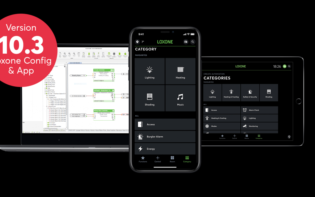 Loxone Config, App and OS 10.3 is here