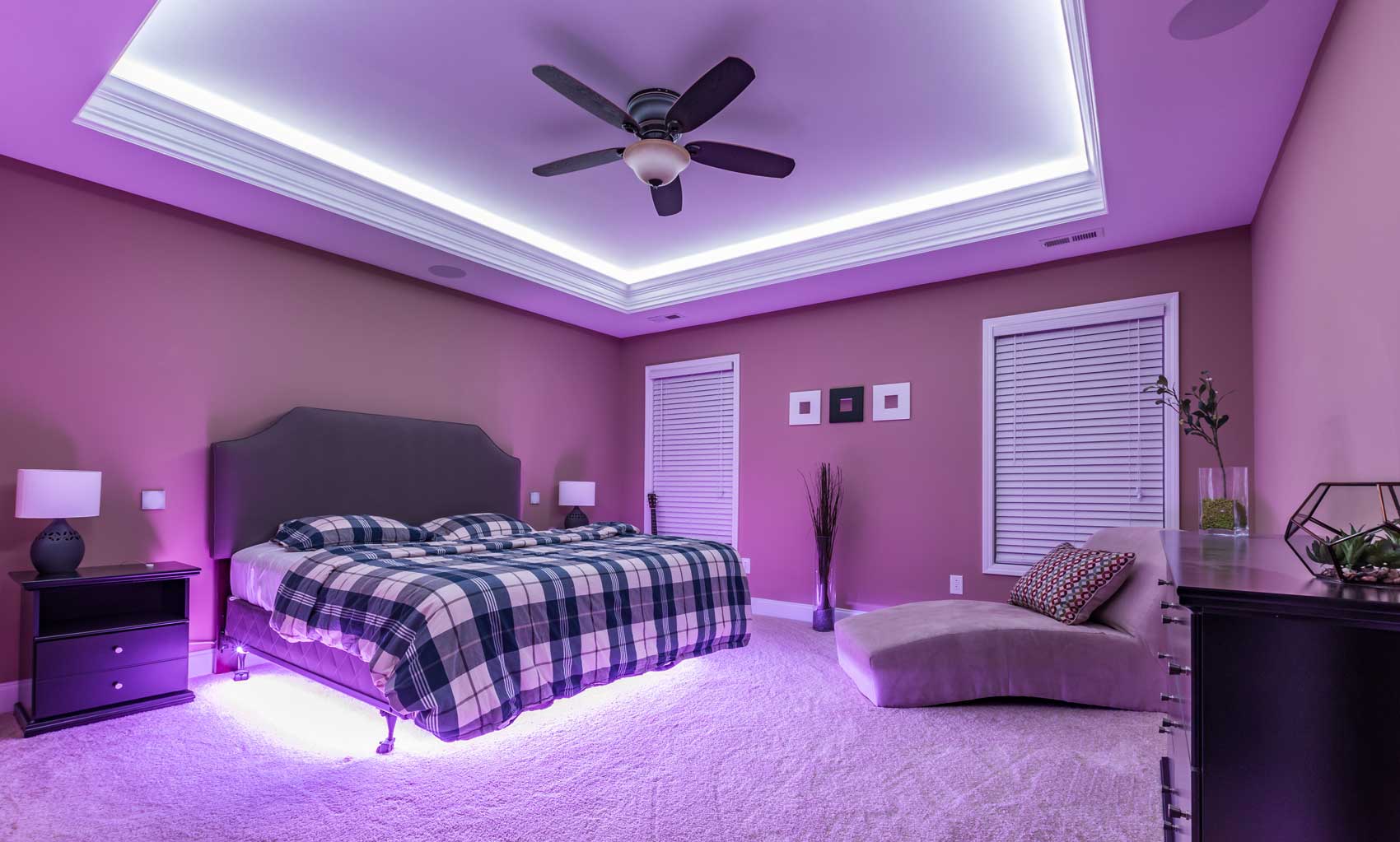 led ambient lighting living room