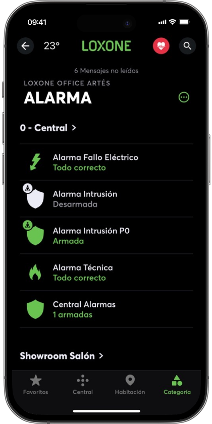 control alarma app