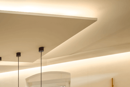 LED Streifen dienen als indirekte Beleuchtung und erzeugen den WOW-Effekt